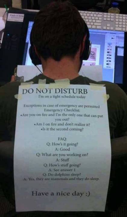 Obrázek do not disturb 