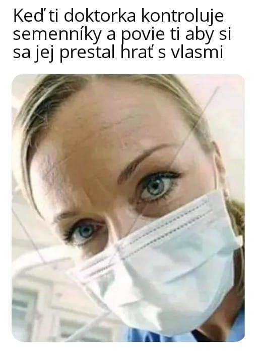 Obrázek doktorka a jej vlasy
