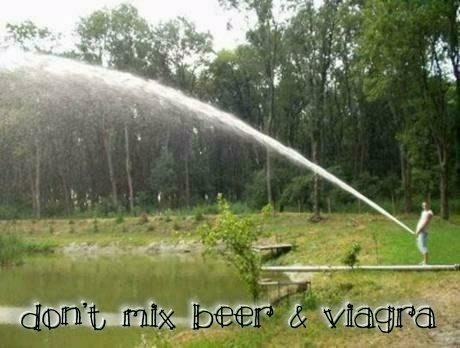 Obrázek dont mix beer and viagra