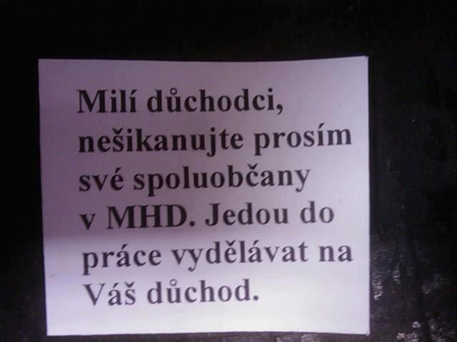 Obrázek duchodci vs mhd