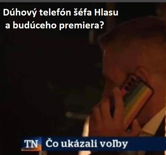 Obrázek duhovy telefon Pelegriniho