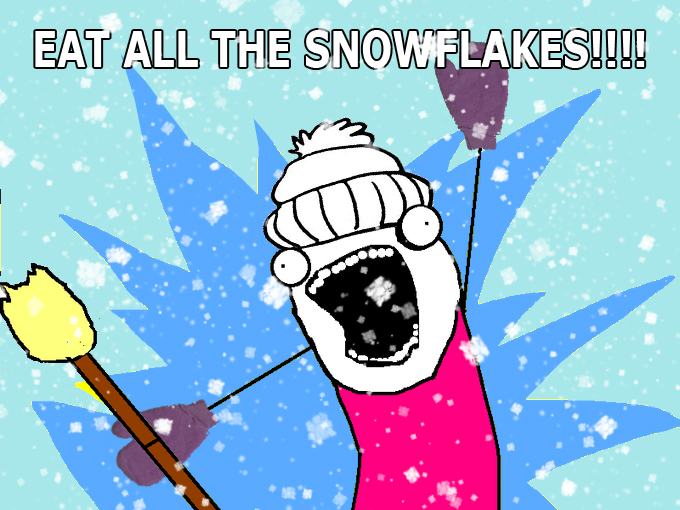 Obrázek eat all the snowflakes