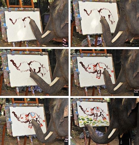Obrázek elephant-painting 684865n