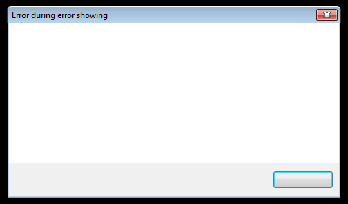 Obrázek error during error showing