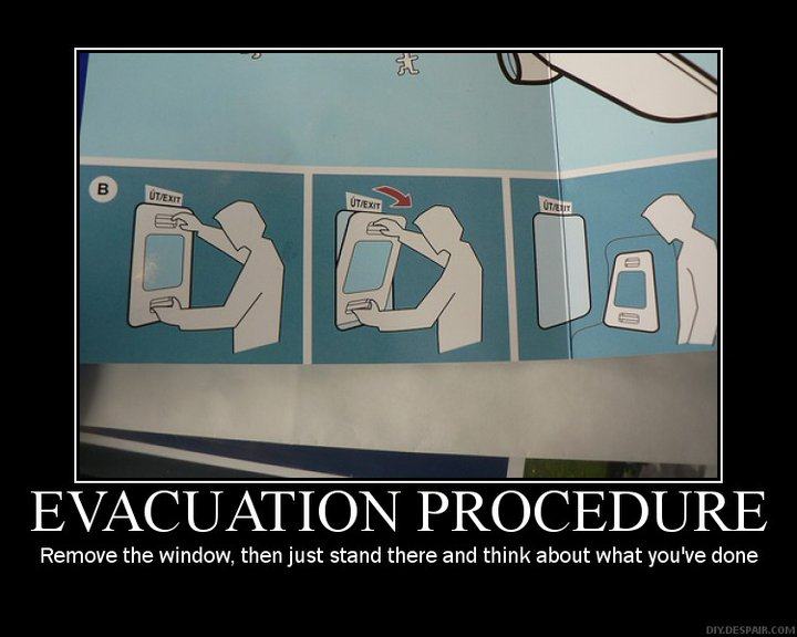 Obrázek evacuation procedure
