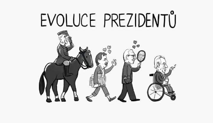 Obrázek evoluce prezidentu