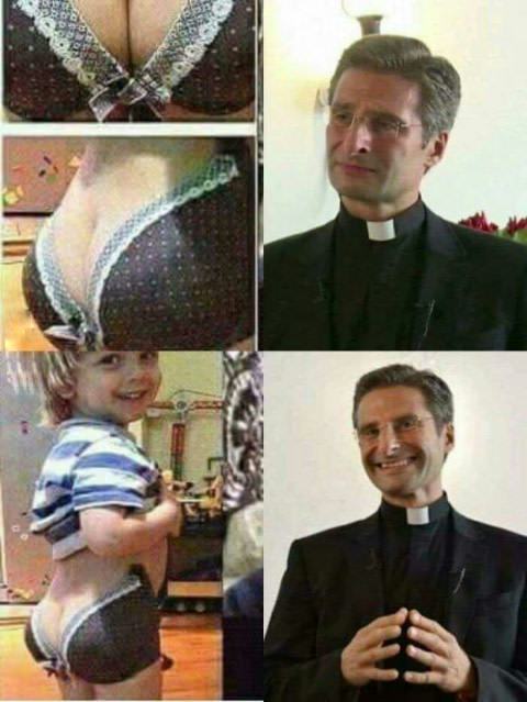 Obrázek fake tits priest