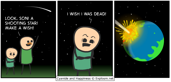 Obrázek falling star makes the wish come true