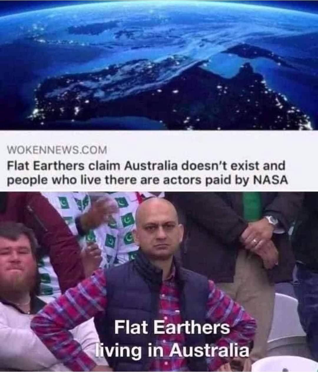 Obrázek flat Earth Australians