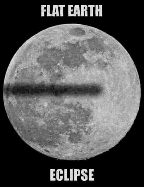 Obrázek flat earth eclipse