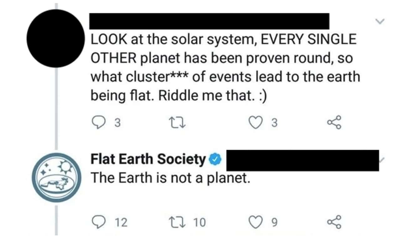 Obrázek flat earth strikes again