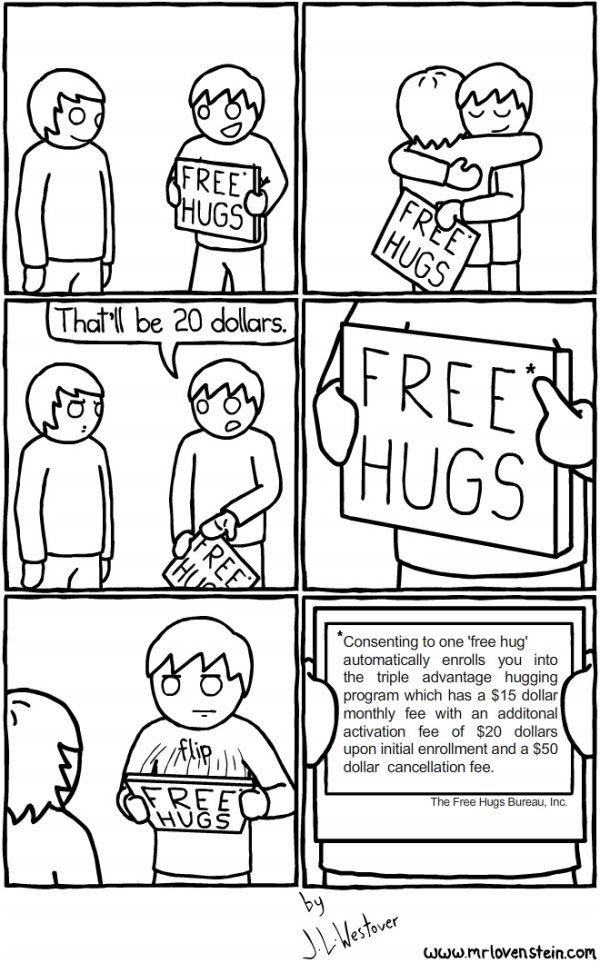 Obrázek free hugs agreement