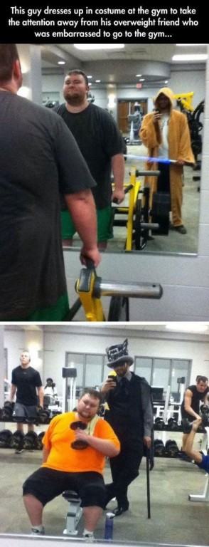 Obrázek friend in gym