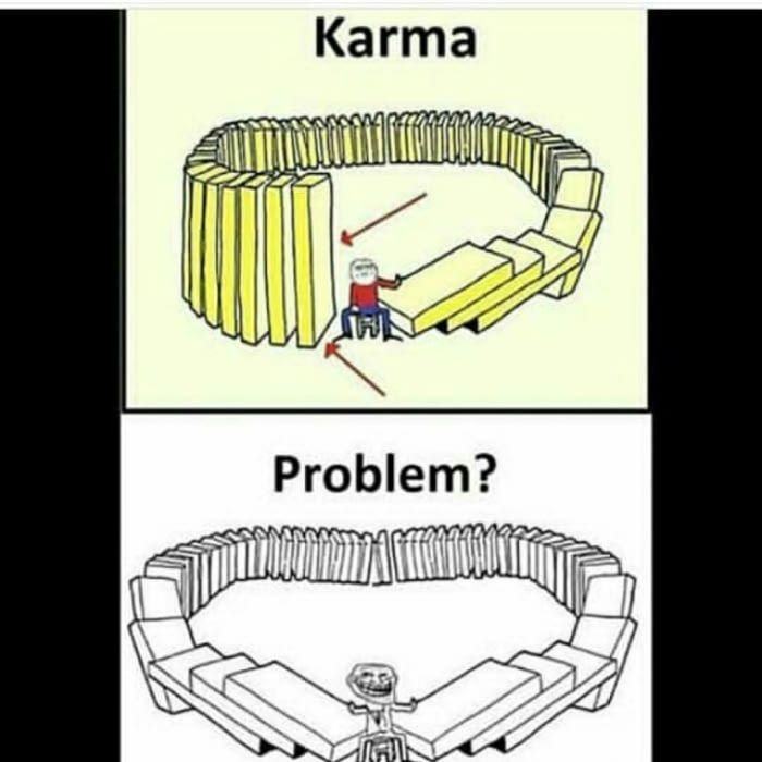 Obrázek fuck karma