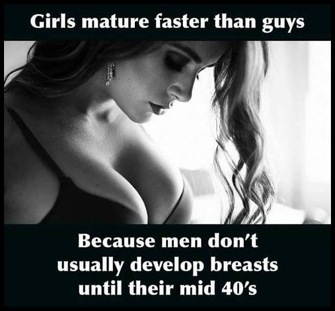 Obrázek girls mature faster. . . 