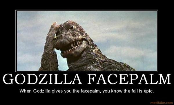 Obrázek godzilla facepalm