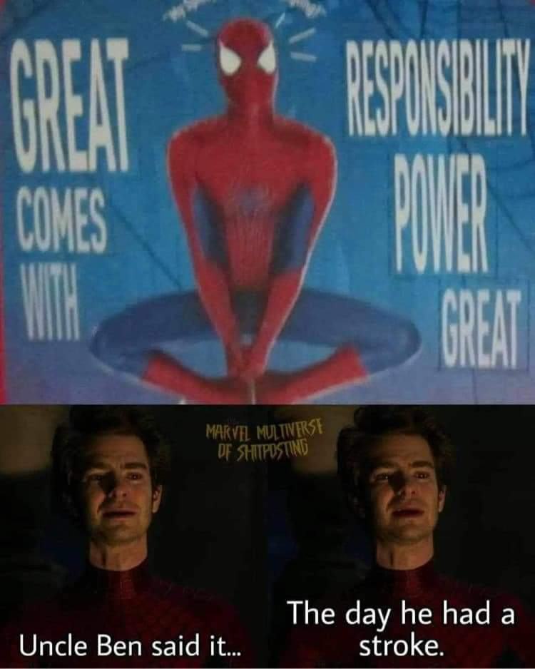 Obrázek great comes responsibility