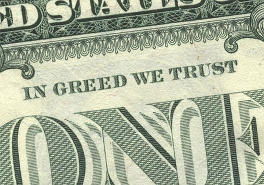 Obrázek greed trust