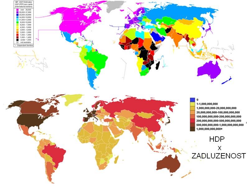 Obrázek hdp vs zadluzenost