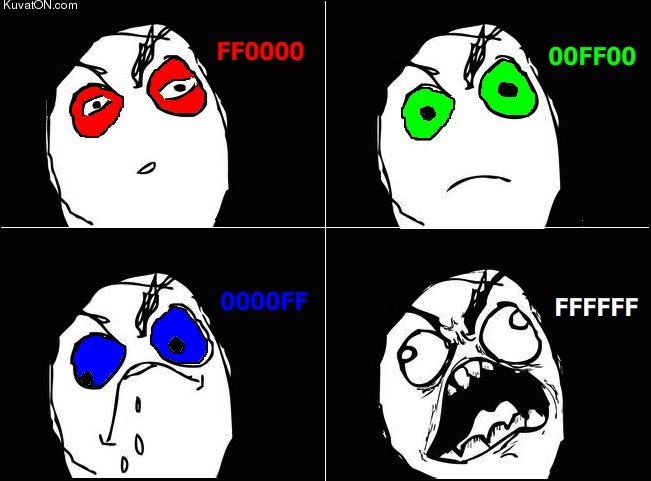 Obrázek hex color rage comic ffffffuuuuu