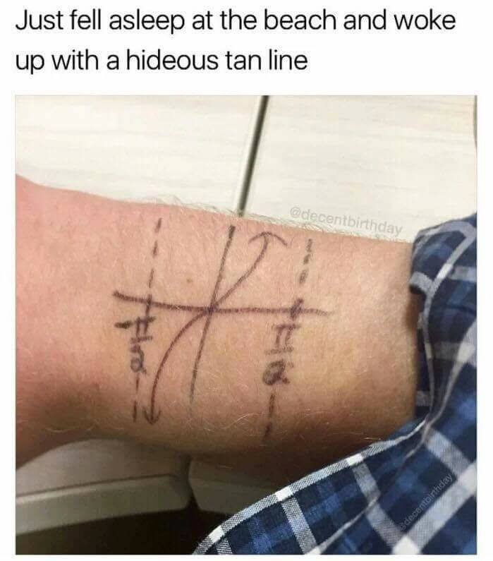 Obrázek hideous tan line