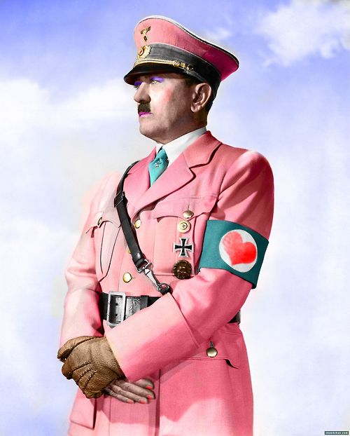 Obrázek hitler v ruzove