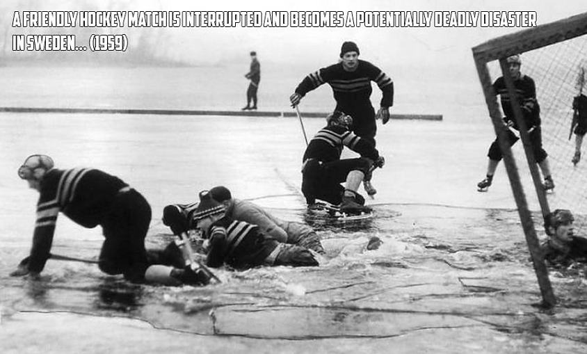 Obrázek hockey match 1959