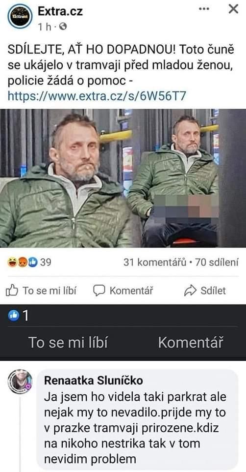 Obrázek honic v tramvaji