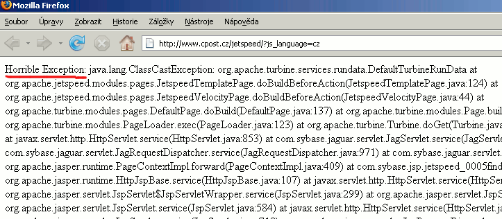 Obrázek horrible exception