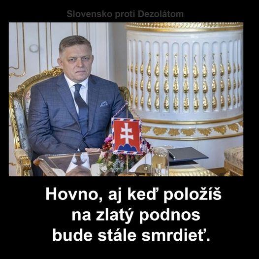 Obrázek hovno na zlatom podnose