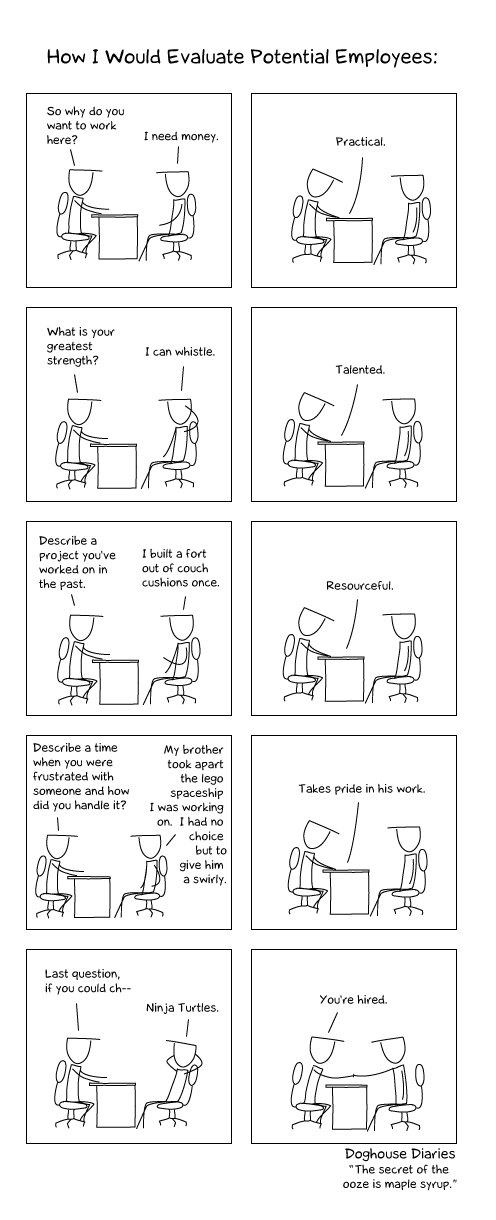 Obrázek how i would evaluate potential employees