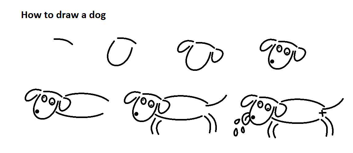 Obrázek how to draw a dog