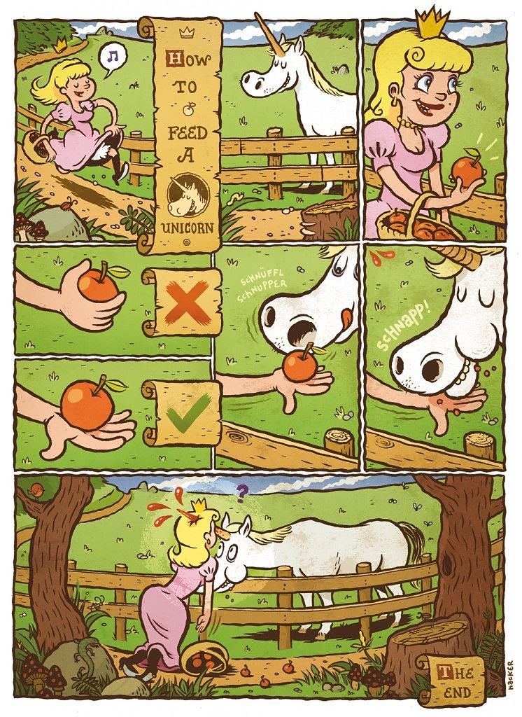 Obrázek how to feed a unicorn  