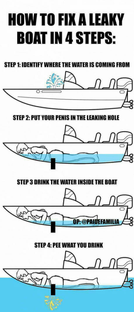 Obrázek how to fix leaky boat