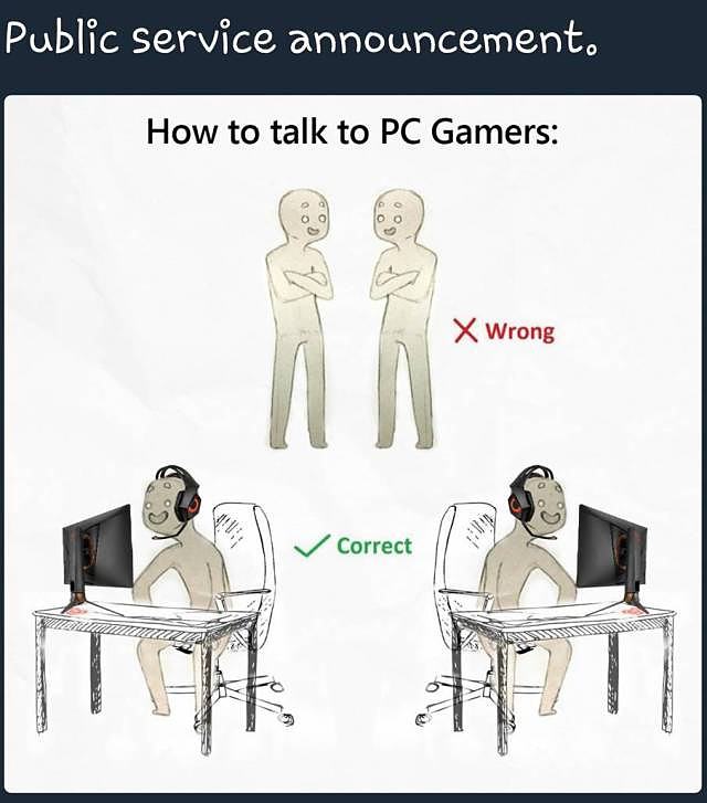 Obrázek how to talk to PCGamers