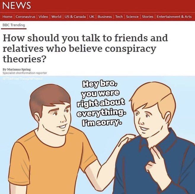 Obrázek how to talk to conspiracy theorists