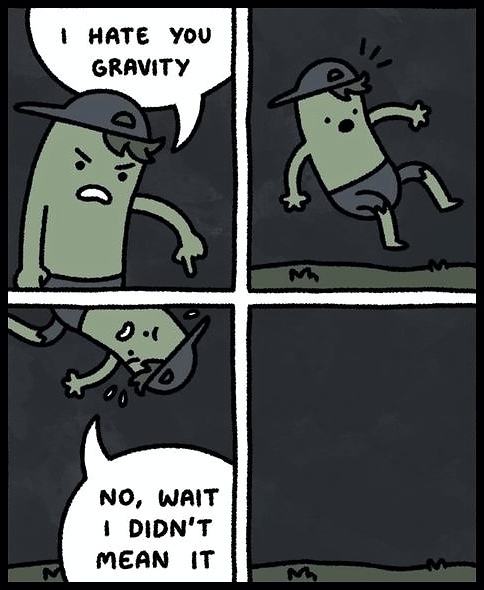 Obrázek i hate gravity  