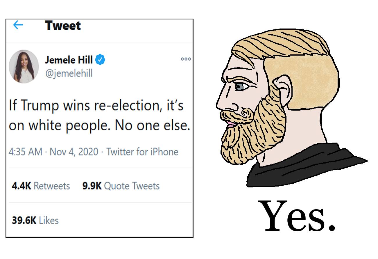 Obrázek if trump wins its on us