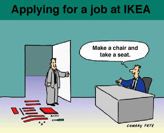 Obrázek ikea job interview