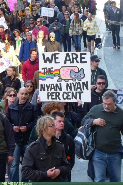 Obrázek internet-memes-nyan-cat-at-occupy-wall-street-demonstration