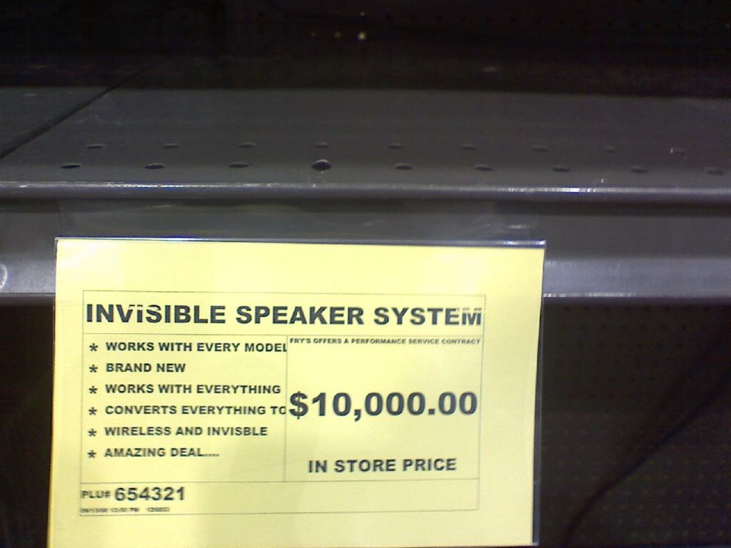Obrázek invisible speaker system