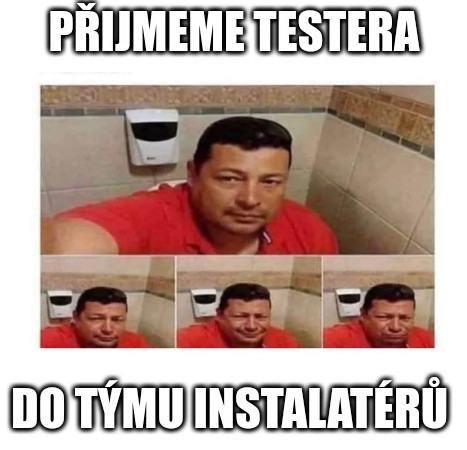 Obrázek inzerat - prijmeme testera