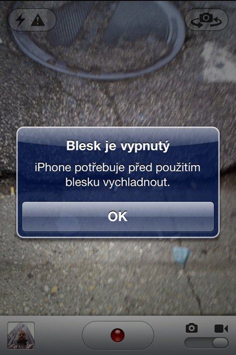 Obrázek iphone blesk fail