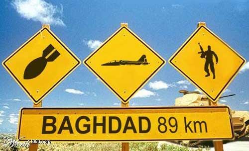 Obrázek iraq roadsigns