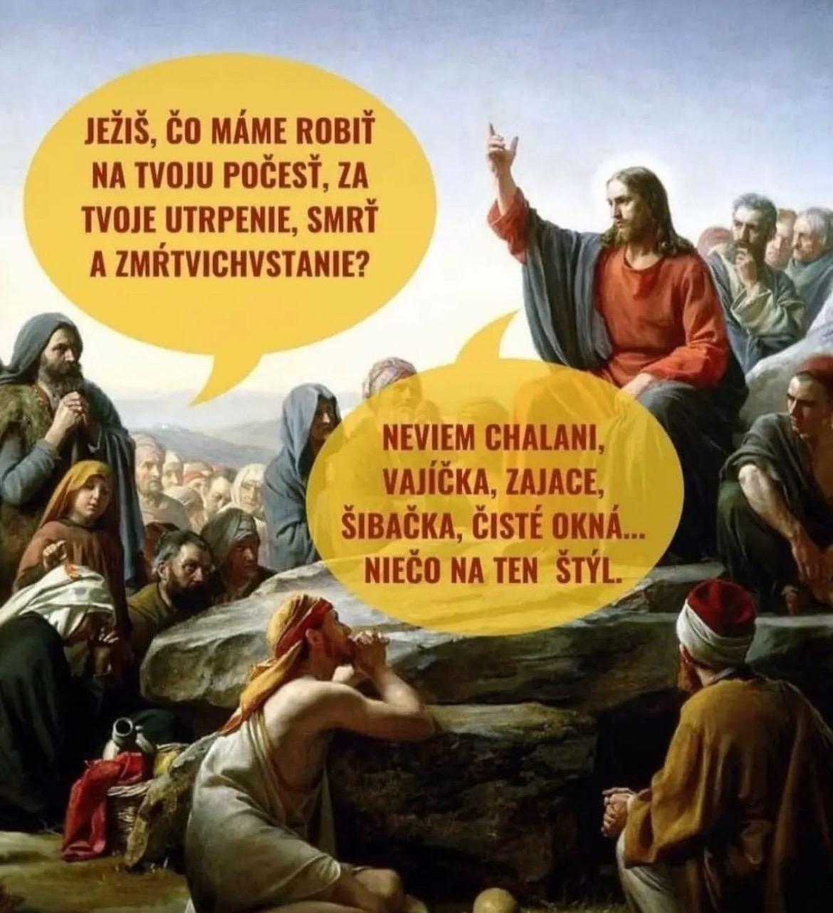 Obrázek jak to bylo s velikonocemi v realu