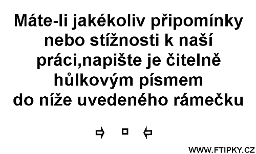 Obrázek jakekoliv pripominky