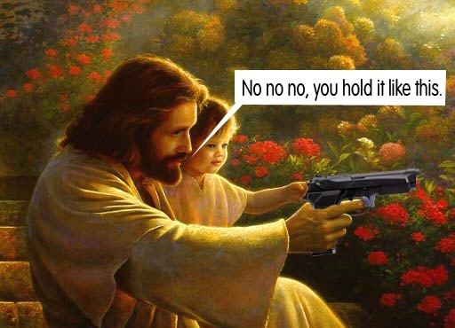 Obrázek jesus gun 1