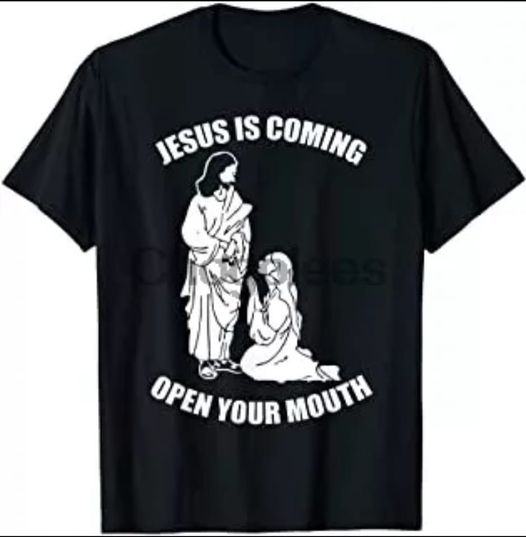 Obrázek jesus is coming open mouth