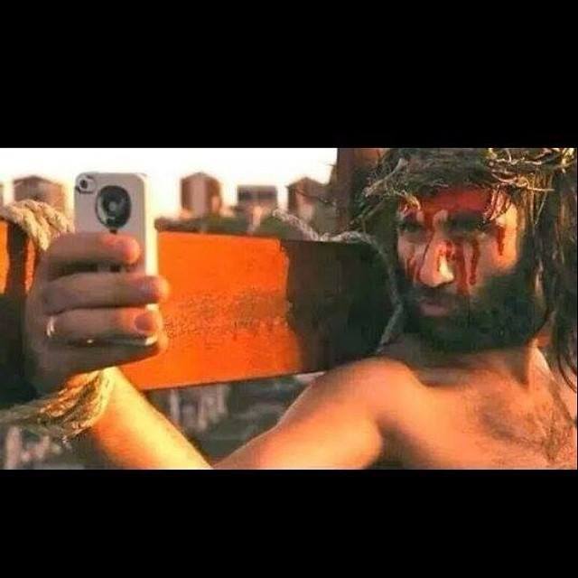 Obrázek jesus selfie