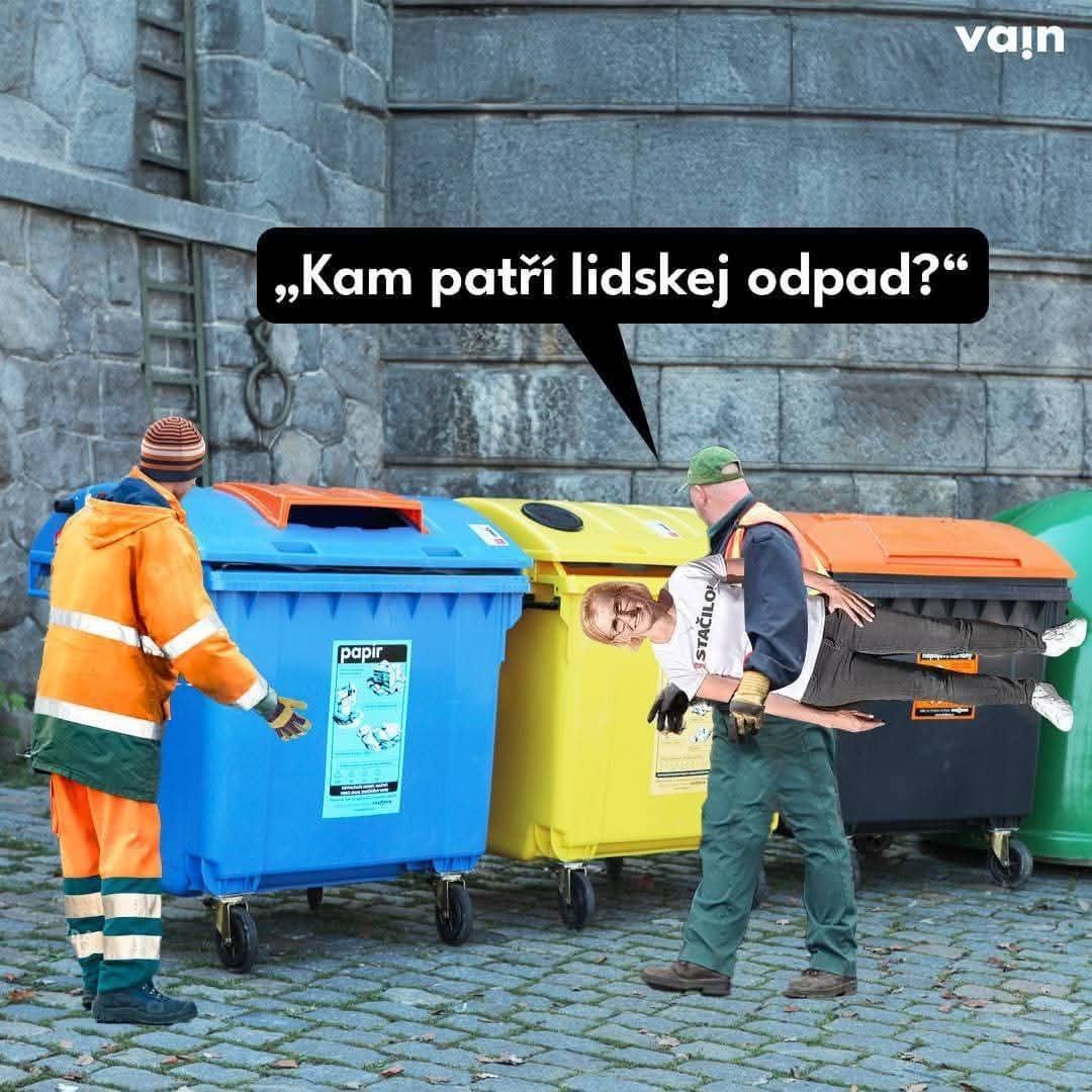 Obrázek kam s lidskym odpadem